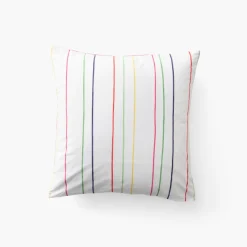 Carré Blanc Taie d'oreiller carrée coton Rosella|Femme Coffrets Cadeaux|Taies D’oreiller