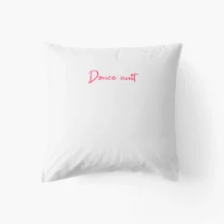 Carré Blanc Taie d'oreiller carrée coton Adore|Femme Coffrets Cadeaux|Taies D'oreiller