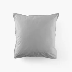 Carré Blanc Taie d'oreiller carrée coton Neo gris| Taies D’oreiller