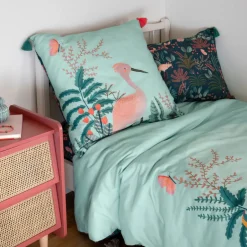 Carré Blanc Taie d'oreiller carrée coton Aruba|Enfant Taies D'oreiller