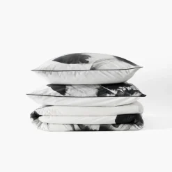 Carré Blanc Taie d'oreiller carrée coton Danaïde|Femme Coffrets Cadeaux|Taies D’oreiller