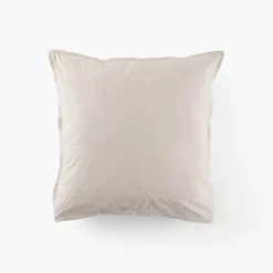 Carré Blanc Taie d'oreiller carrée percale de coton Neo ficelle| Taies D’oreiller