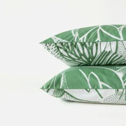 Carré Blanc Taie d'oreiller carrée percale de coton bio Canopée| Taies D’oreiller