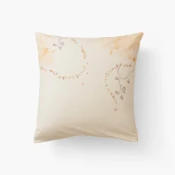 Carré Blanc Taie d'oreiller carrée percale de coton Bloomart| Taies D’oreiller