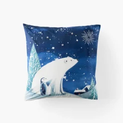 Carré Blanc Taie d'oreiller carrée phosphorescente coton Stellaire enfant|Enfant Nouveautés Bébénew|Taies D'oreiller