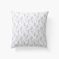 Carré Blanc Taie d'oreiller carrée pur coton Féeries|Enfant Linge De Litbio|Taies D'oreiller