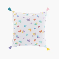 Carré Blanc Taie d'oreiller carrée pur coton Calliopé|Enfant Taies D'oreiller