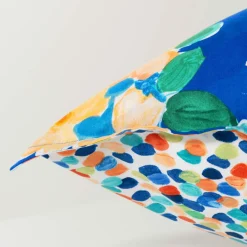 Carré Blanc Taie d'oreiller carrée pur coton Mijas| Taies D’oreiller