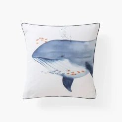 Carré Blanc Taie d'oreiller carrée pur coton Océanos|Enfant Taies D'oreiller