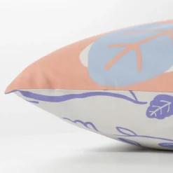 Carré Blanc Taie d'oreiller carrée réversible pur coton Twiggypop| Taies D’oreiller