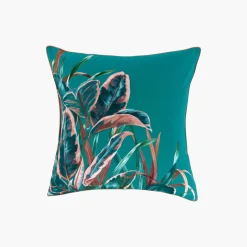 Carré Blanc Taie d'oreiller carrée réversible percale de coton Calathéa| Taies D’oreiller