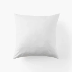 Carré Blanc Taie d'oreiller carrée satin de coton Mon Ange| Taies D’oreiller