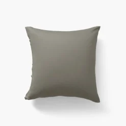 Carré Blanc Taie d'oreiller carrée satin de coton lavé biologique Quartz jade| Taies D’oreiller