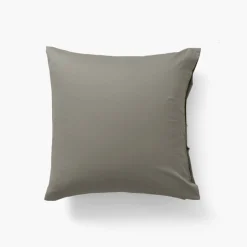 Carré Blanc Taie d'oreiller carrée satin de coton lavé biologique Quartz jade| Taies D’oreiller