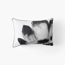 Carré Blanc Taie d'oreiller rectangulaire coton Danaïde| Taies D’oreiller