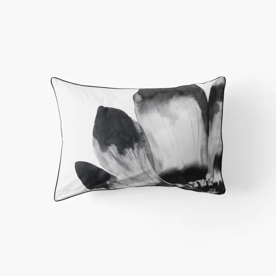 Carré Blanc Taie d'oreiller rectangulaire coton Danaïde| Taies D’oreiller