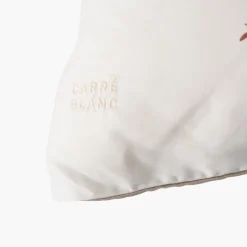 Carré Blanc Taie d'oreiller rectangulaire satin de coton Aura| Taies D’oreiller