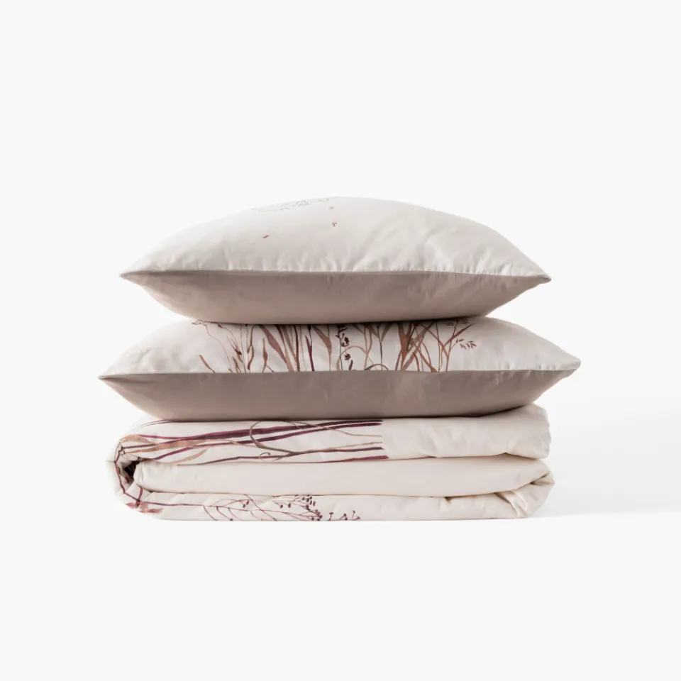 Carré Blanc Taie d'oreiller rectangulaire satin de coton Aura| Taies D’oreiller