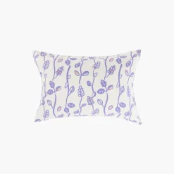 Carré Blanc Taie d'oreiller rectangulaire réversible pur coton Twiggypop| Taies D’oreiller