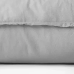 Carré Blanc Taie d'oreiller rectangulaire coton Neo gris| Taies D’oreiller