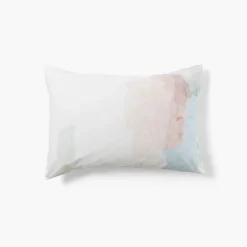 Carré Blanc Taie d'oreiller rectangulaire percale de coton Simones| Taies D’oreiller