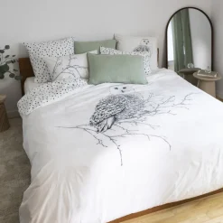 Carré Blanc Taie d'oreiller rectangulaire coton Harfang|Enfant Taies D'oreiller|Nouveautés Bébénew