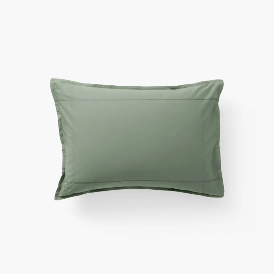 Carré Blanc Taie d'oreiller rectangulaire coton Neo thym| Taies D’oreiller