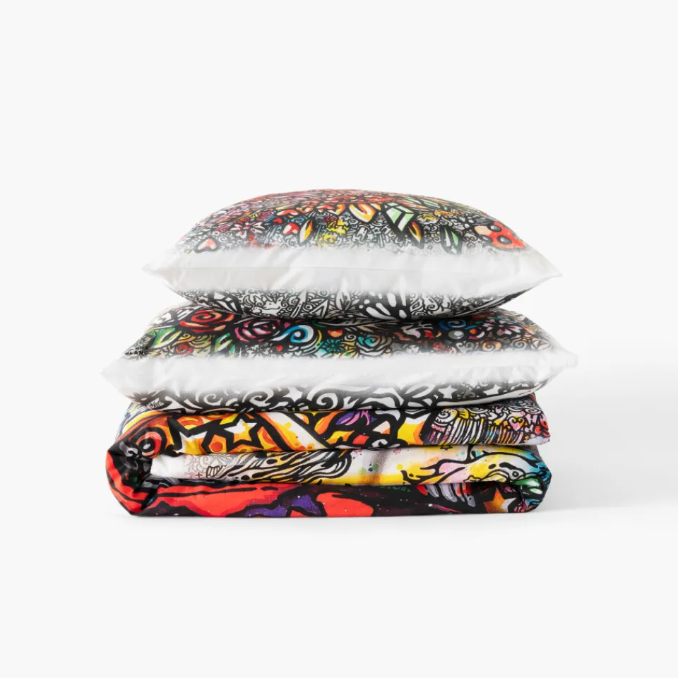 Carré Blanc Taie d'oreiller rectangulaire coton Jakè x|Homme Coffrets Cadeaux|Taies D’oreiller