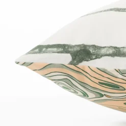 Carré Blanc Taie d'oreiller rectangulaire réversible percale de coton lavée biologique Monarbre| Taies D’oreiller