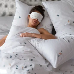 Carré Blanc Taie d'oreiller rectangulaire satin de coton Equinoxe| Taies D’oreiller