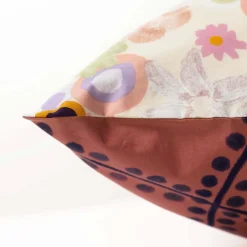 Carré Blanc Taie d'oreiller rectangulaire percale de coton Psyché| Taies D’oreiller