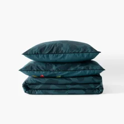 Carré Blanc Taie d'oreiller rectangulaire coton Eclats| Taies D’oreiller