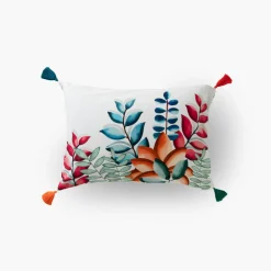 Carré Blanc Taie d'oreiller rectangulaire percale de coton Balata| Taies D’oreiller