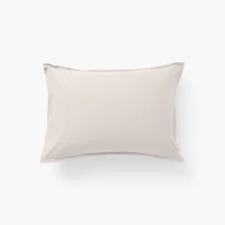 Carré Blanc Taie d'oreiller rectangulaire percale de coton Neo ficelle| Taies D’oreiller
