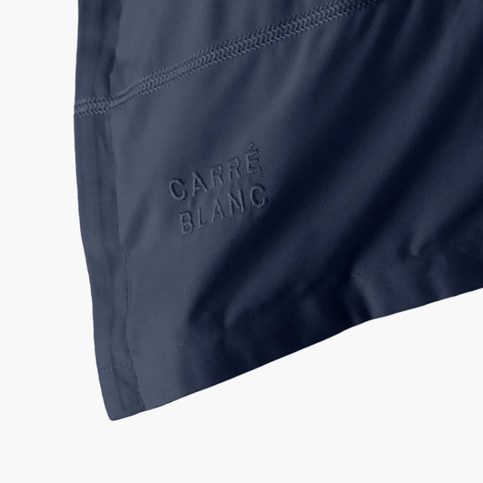 Carré Blanc Taie d'oreiller rectangulaire coton Neo marine| Taies D’oreiller