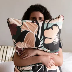 Carré Blanc Taie d'oreiller rectangulaire percale de coton bio Gisèle| Taies D’oreiller