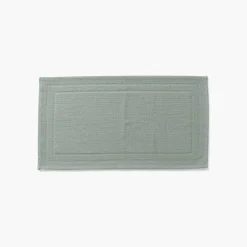Carré Blanc Tapis de bain bouclette de coton biologique Source lichen| Tapis De Bain