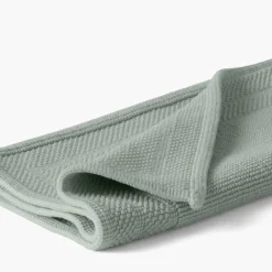 Carré Blanc Tapis de bain bouclette de coton biologique Source lichen| Tapis De Bain