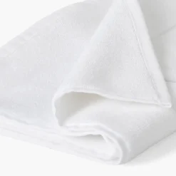 Carré Blanc Tapis de bain bouclette de coton Eloges blanc| Tapis De Bain