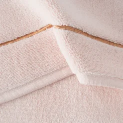 Carré Blanc Tapis de bain coton et viscose de bambou Aura nude|Femme Coffrets Cadeaux|Tapis De Bain