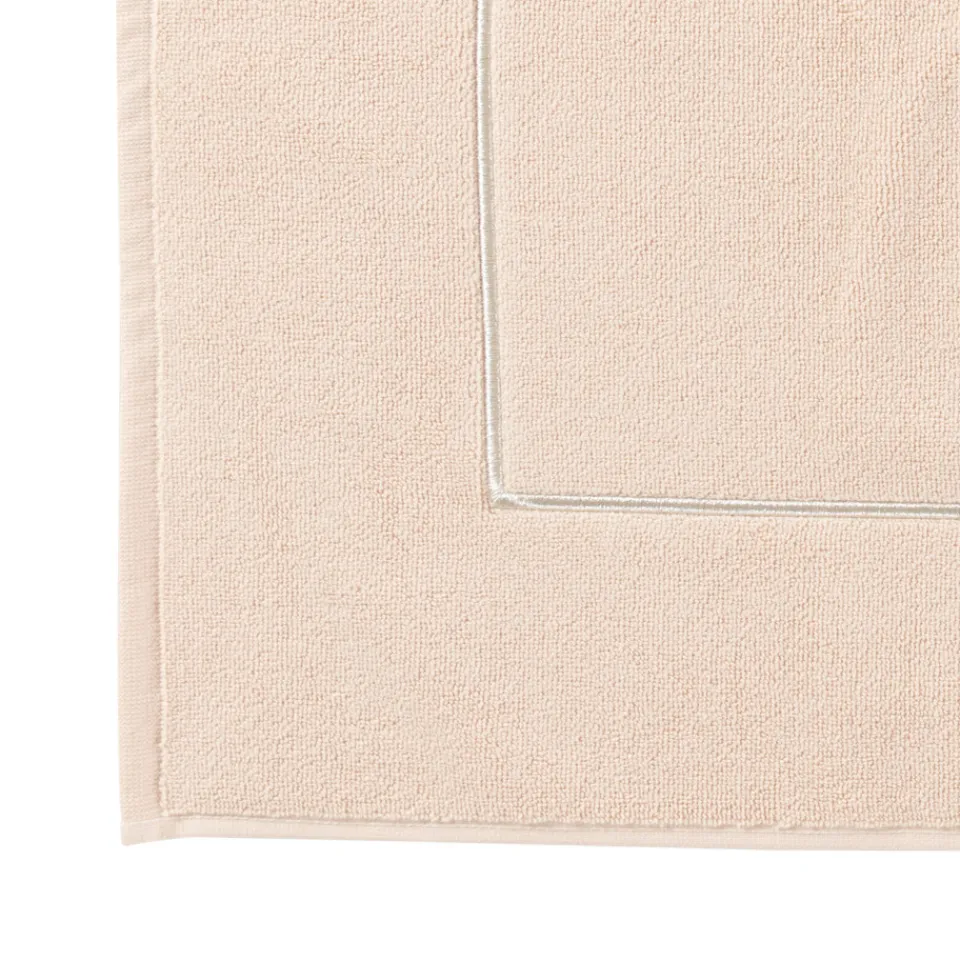 Carré Blanc Tapis de bain coton Pampa II beige| Tapis De Bain