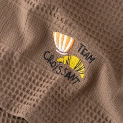 Carré Blanc Torchon coton nid d'abeille Tcafé tabac| Torchons & Essuie-mains