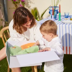 Carré Blanc Torchon coton nid d'abeille Joya orange| Torchons & Essuie-mains