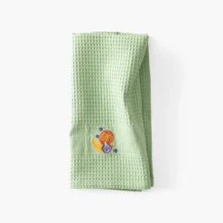 Carré Blanc Torchon coton nid d'abeille Joya vert prairie| Torchons & Essuie-mains