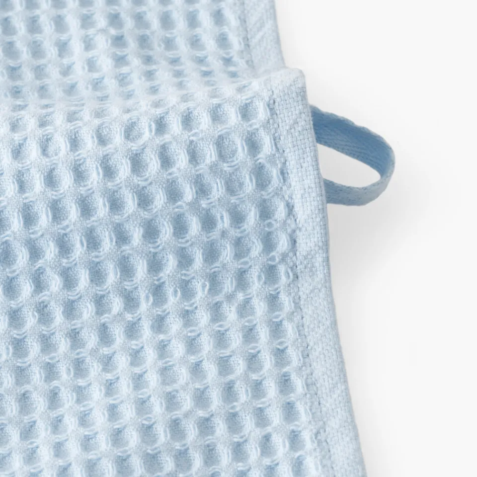 Carré Blanc Torchon coton nid d'abeille Symphony ciel| Torchons & Essuie-mains