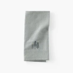 Carré Blanc Torchon de cuisine coton Sousbois kaki|Femme Torchons & Essuie-mains|Coffrets Cadeaux