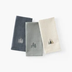 Carré Blanc Torchon de cuisine coton Sousbois beige clair|Femme Torchons & Essuie-mains|Coffrets Cadeaux